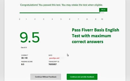 Fiverr English Basic Skills Test Answers 2021 by Saddam Sir