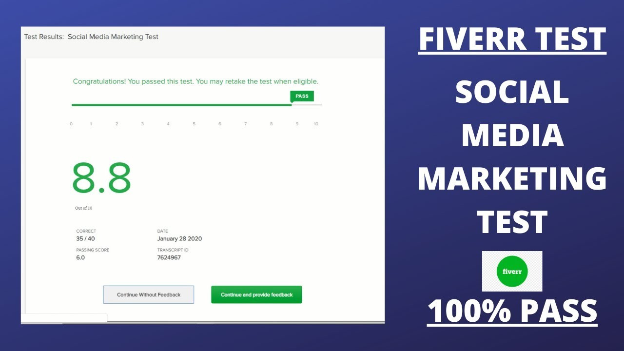 Fiverr Skill Test Social Media Marketing Answers 2021 - By Saddam Sir